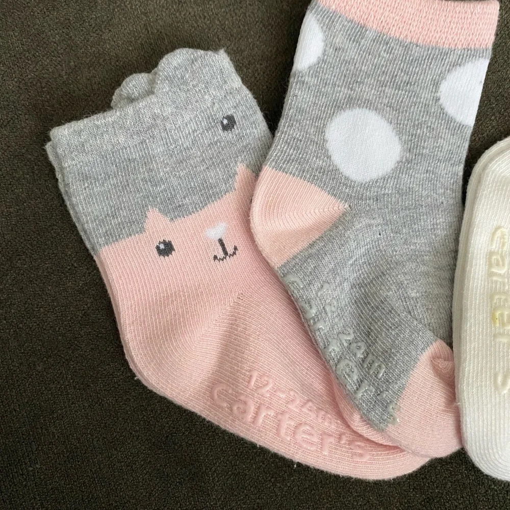 Carter's baby girl sock bundle